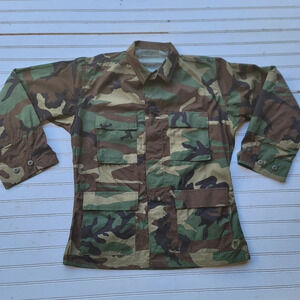 USMC Marpat Woodland Combat Field Shirt Jacket Blouse Marine Corps M Regular